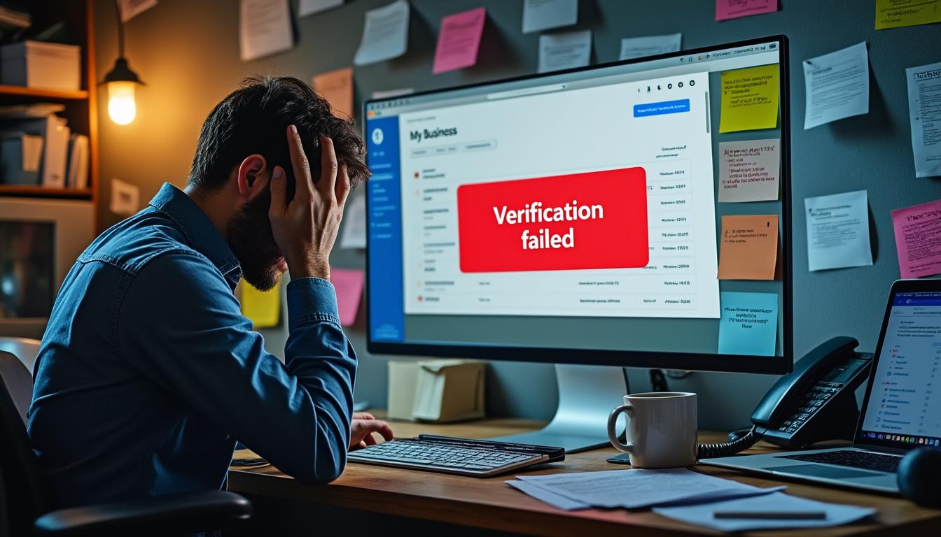 Problèmes de validation ou vérification de fiche Google My Business