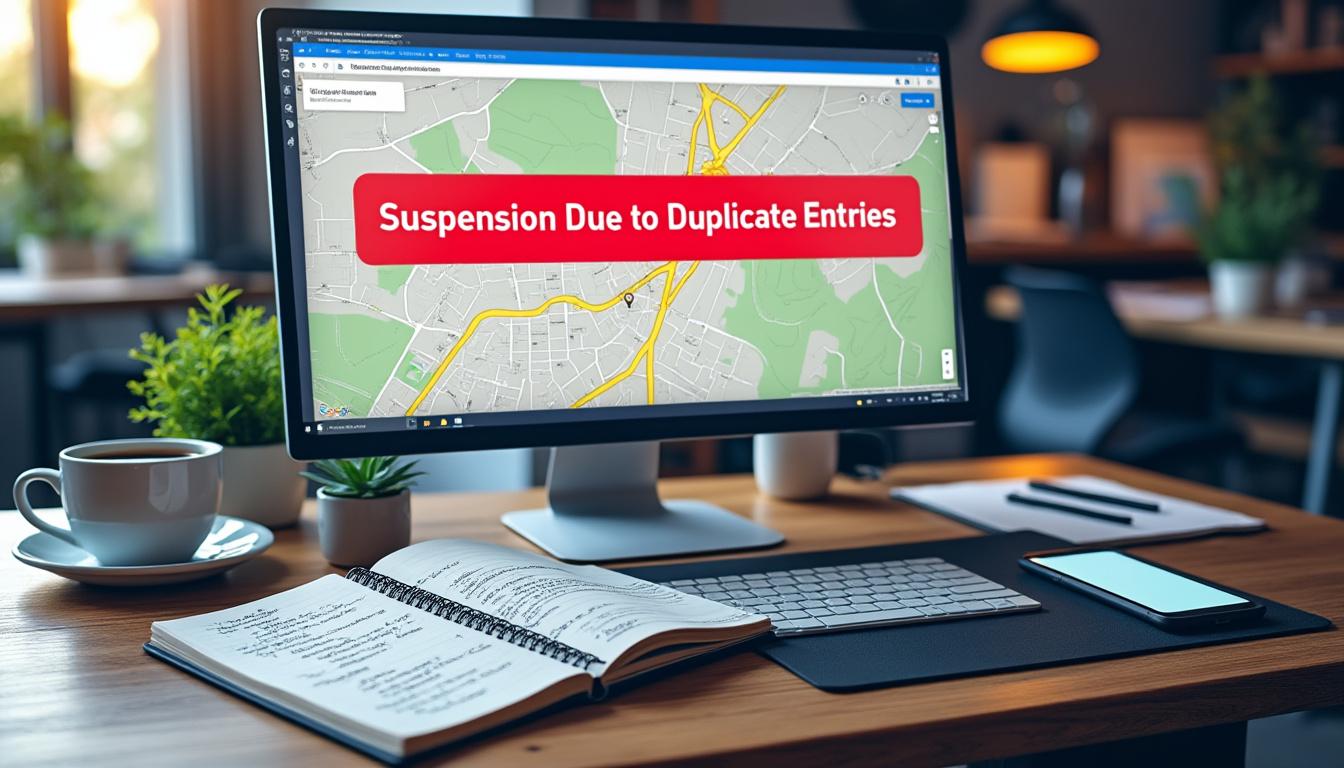 Suspension de fiche Google pour doublon ou adresse partagée