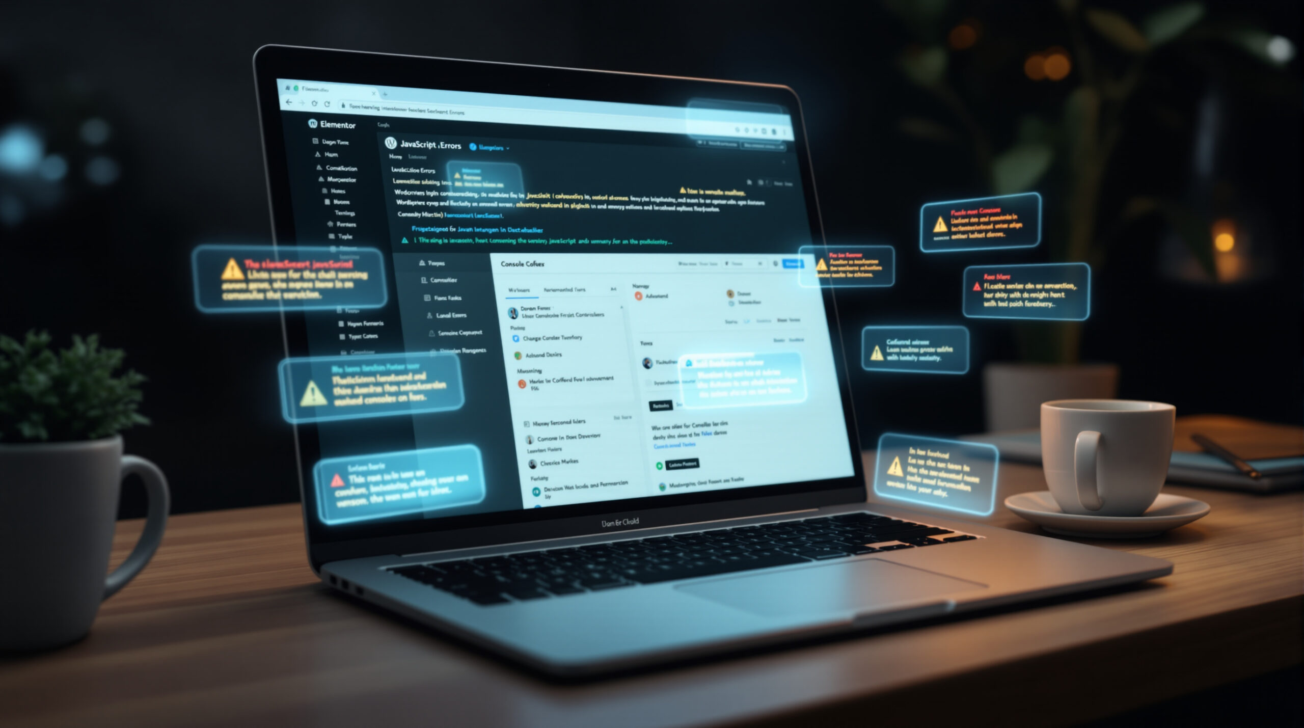Elementor WordPress : problème d’erreurs javascript dans la console